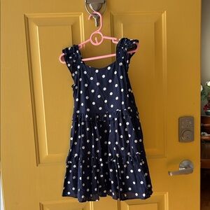 Janie and Jack Navy Polka Dot classic beauty summer Dress